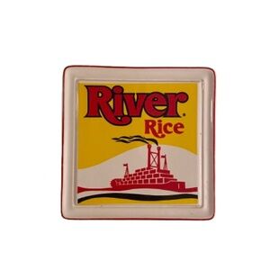 Pfaltzgraff River Rice Trivet New Orleans LA Cajun Great Graphics Vintage